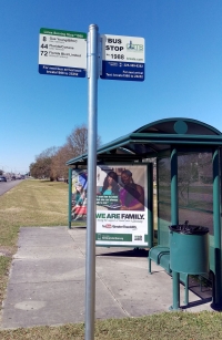 Bus Stop Placard Signs